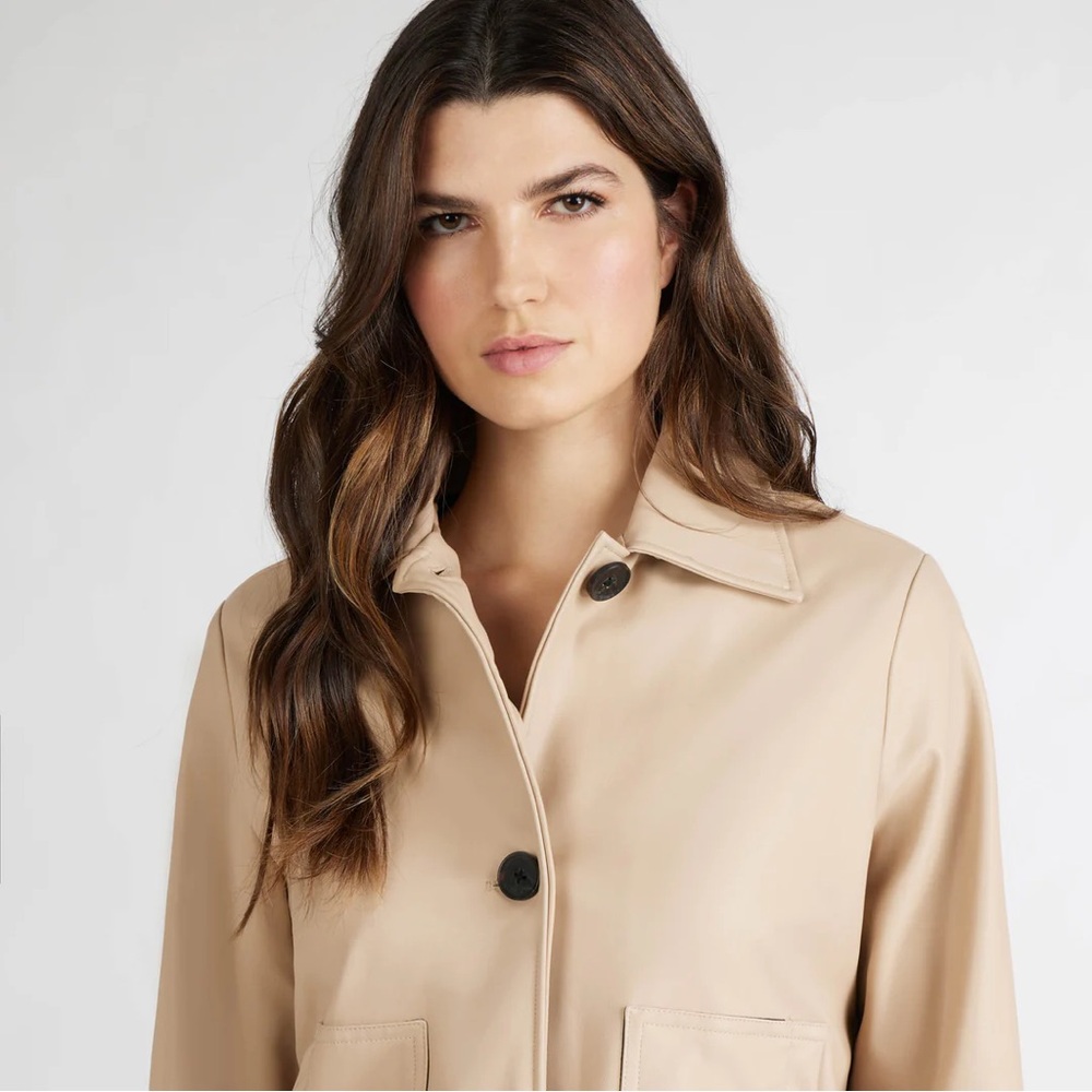 NVLT Vegan Leather Trucker Jacket - Picture 4 of 6
